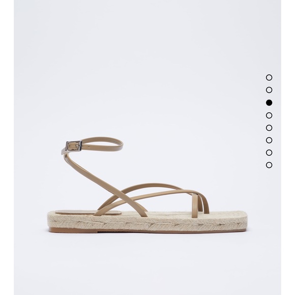 Zara chunky stealth jute sandals